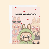 Over the Luna You Are My La Boo Boo Greeting Card
