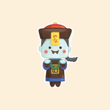 Bowl Cut Paper Goods Vampire Sticker