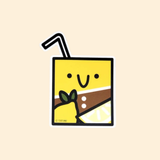 TOO FUNNI Lemon Tea Vinyl Sticker