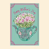 The Lion Rock Press Mother's Day Floral Teapot Greeting Card