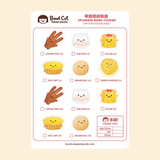 Bowl Cut Paper Goods Dim Sum Sticker Sheet