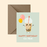Happy Birthday Cu-tea Greeting Card