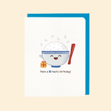 Bowl Cut Paper Goods Have a 飯(fan)-tastic Birthday! Greeting Card