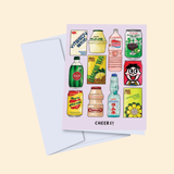 Artbedo Asian Drinks Greeting Card