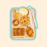 IKIWISI Chinese Bakery Tray Sticker