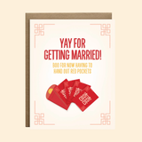 IKIWISI Yay for Getting Married! Greeting Card