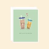 Raychoostudios Dad, You're My Bes-tea Greeting Card