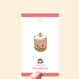 Raychoostudios Milk Tea Boba Enamel Pin