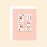 Raychoostudios I Love You More Than Rice Greeting Card