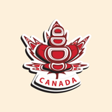 Canada Indigenous Maple Leaf 3D Magnet