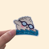 Artbedo Bao on a Swim Sticker