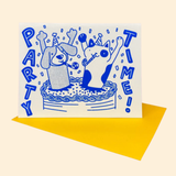 Secret Planet Party Time!! Greeting Card