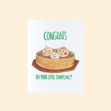 Hop & Flop Congrats On Your Little Dumpling! Greeting Card
