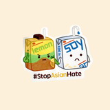 Bowl Cut Paper Goods Stop Asian Hate Sticker