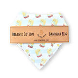 The Wee Bean Organic Cotton Lemon Tea + Yogurt Drink Bib Set