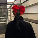 Heart Oversized Bow Scrunchie