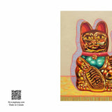 Liang Wang Lucky Cat Greeting Card