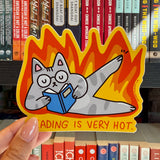 Secret Planet Reading is Very Hot Vinyl Sticker