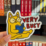 Secret Planet Very Busy Reading Vinyl Sticker