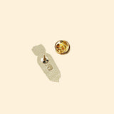 Something Nice Supply White Radish Enamel Pin