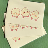 Yumo Mao 3 Dumplings 4"x6" Art Print