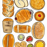 Artbedo Chinese Bakery 5"x7" Print