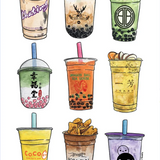 Artbedo Bubble Tea 5"x7" Print