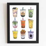 Artbedo Bubble Tea 5"x7" Print