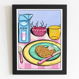 Artbedo Barbie Breakfast 8"x10" Print