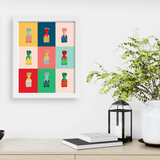 IKIWISI Strawberry Candy Warhol 8"x10" Art Print