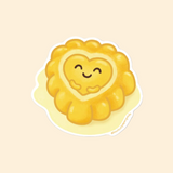 Bowl Cut Paper Goods Mango Pudding Sticker