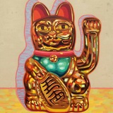 Liang Wang Lucky Cat Greeting Card