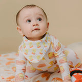 The Wee Bean Organic Cotton Lemon Tea + Yogurt Drink Bib Set