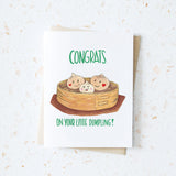 Hop & Flop Congrats On Your Little Dumpling! Greeting Card
