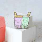 Hop & Flop Bubble Tea Enamel Pin