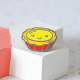 Hop & Flop Egg Tart Enamel Pin