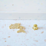 Hop & Flop Orange Lucky Koi Fish Enamel Pin
