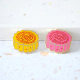 Hop & Flop Strawberry Mooncake Enamel Pin