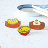 Hop & Flop Egg Tart Enamel Pin
