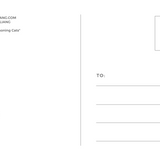 Liang Wang Three Beckoning Cats Postcard