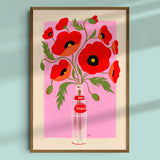 Fai Kee Studio Poppies in Vitasoy 8x10 Art Print