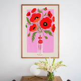 Fai Kee Studio Poppies in Vitasoy 8x10 Art Print