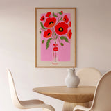 Fai Kee Studio Poppies in Vitasoy 8x10 Art Print